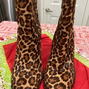 Gianni Bin Leopard Print Women's Boots